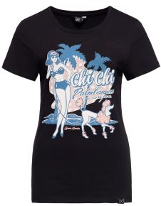 Queen Kerosin Retro T-Shirt - Chi Chi Beach Poodle / schwarz