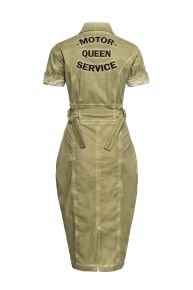 Workwear Kleid von QUEEN KEROSIN - Motor Queen Service / Olive