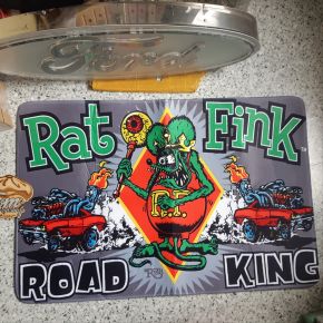 Badezimmer Teppich XL - Rat Fink / Road King