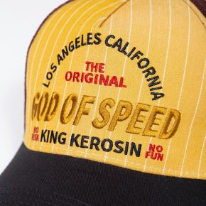 Trucker Cap von King Kerosin - God Of Speed / Schwarz - Braun