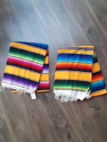 Mexican Blanket Serapes - Multi Yellow