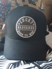 Trucker Cap von King Kerosin - Lucky Bastard / schwarz - Limited Edition Lucky Maurer !