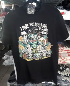 King Kerosin Regular T-Shirt / Make my Dreams - schwarz