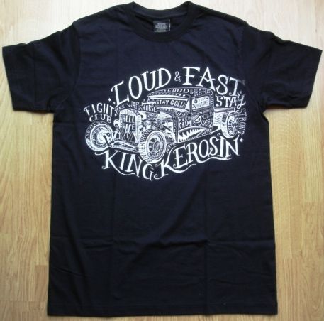 King Kerosin Regular T-Shirt / Stay Loud & Fast - schwarz