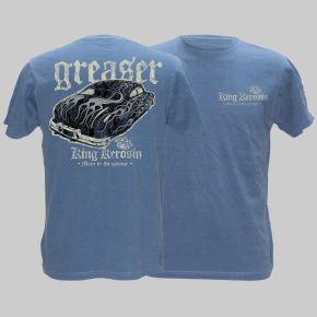 King Kerosin Vintage T-Shirt blue - Greaser / Limited Edtion