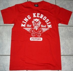 King Kerosin T-Shirt red - Hot Rod Pistons