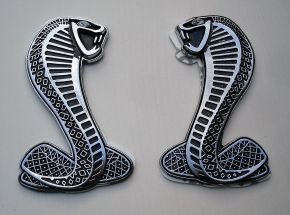 Seiten Emblem - Cobra / silber