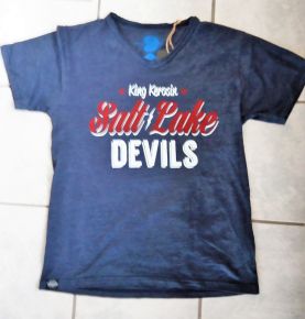 King Kerosin V-Neck T-Shirt Dunkelblau - Salt Lake Devils