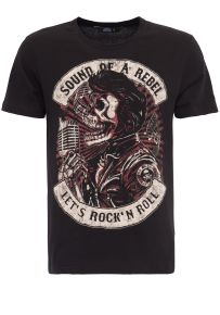 King Kerosin Regular T-Shirt / Sound of a Rebel - Let`s Rock`n`Roll
